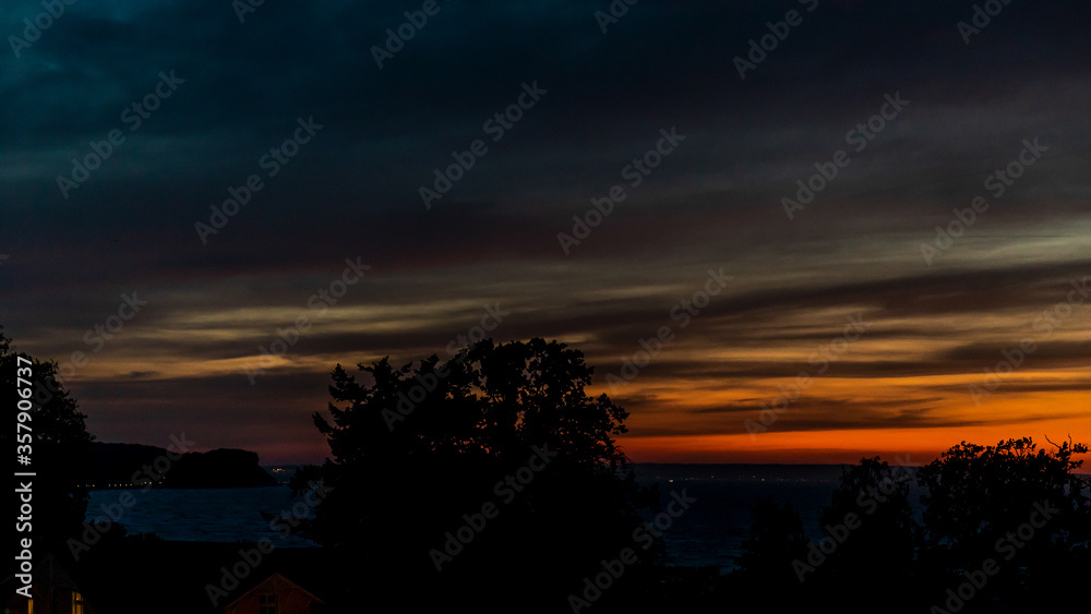 Sonnenuntergang am Nordstrand von Göhren auf der Insel Rügen