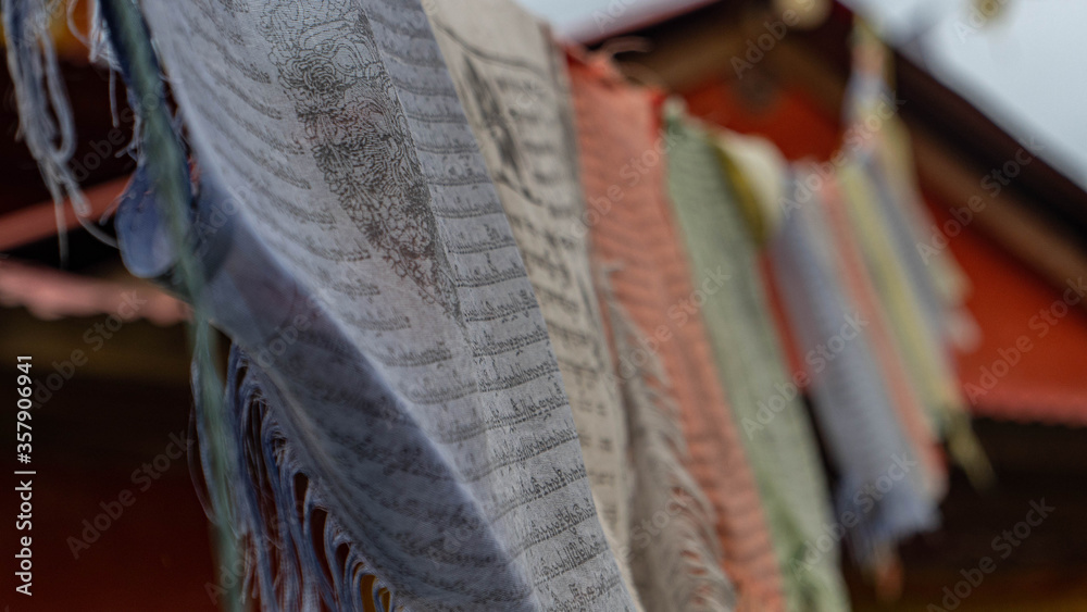 Obraz premium Prayer flags, Khumbu Valley, Nepal