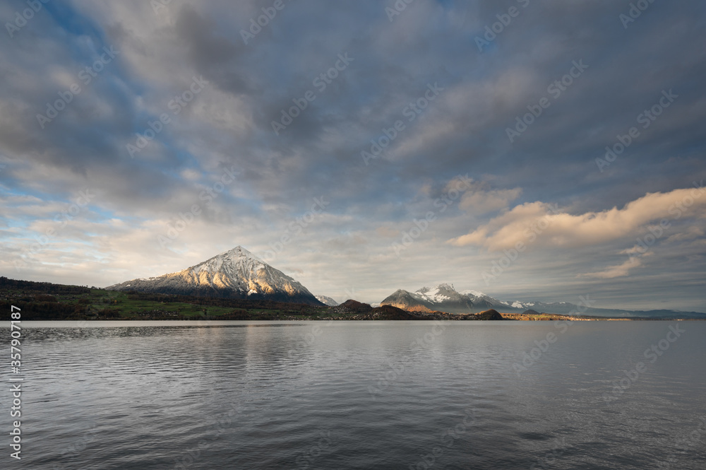 Mountain at the Lake of Thun