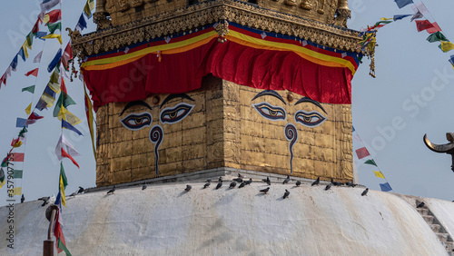 buddhist prayer flags in nepal