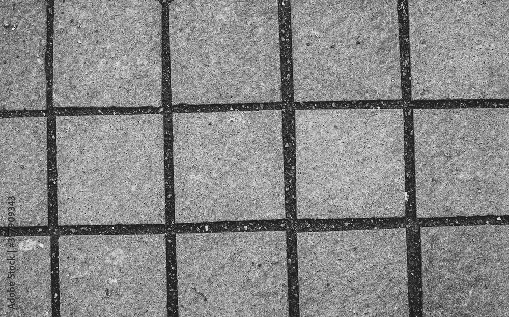Naklejka premium abstract black and white tiles