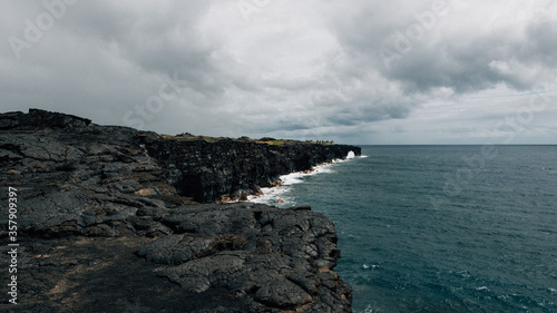 storm clouds over the ocean