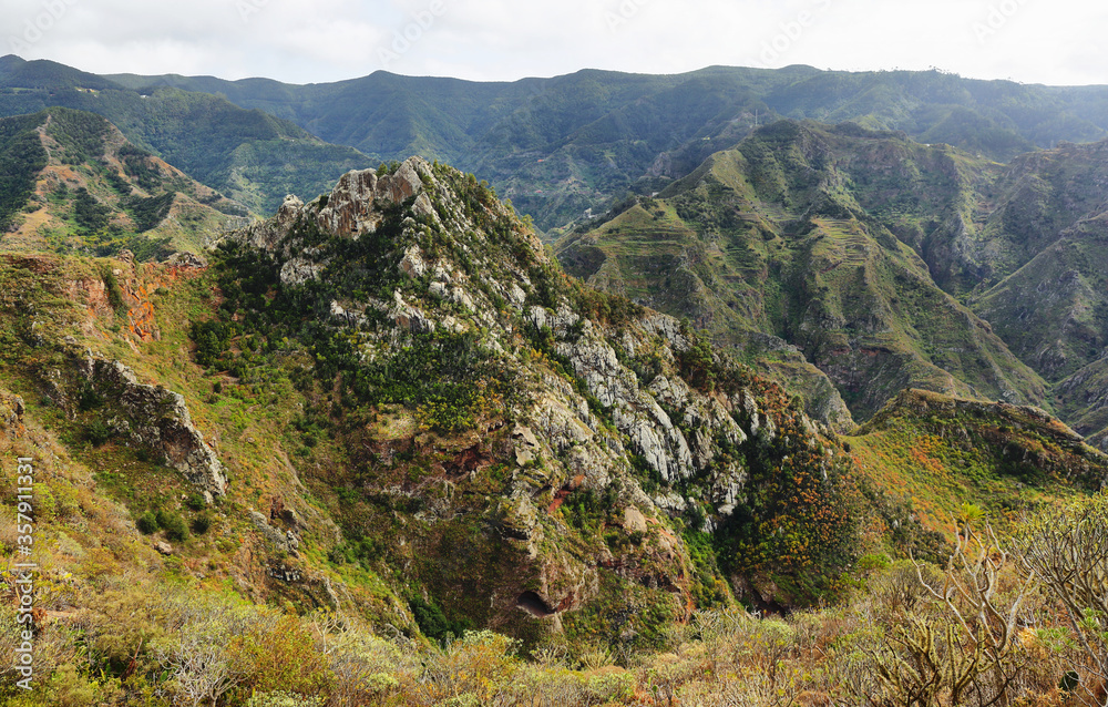 Naklejka premium Chinamada, Anaga massif, Tenerife, Canary Islands, Spain.