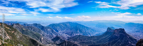 mountain landscape with blue sky