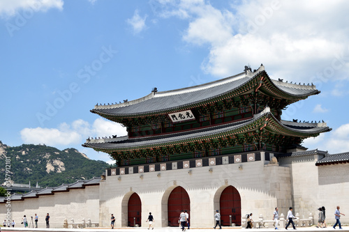 Billede på lærred gyeongbokgung palace