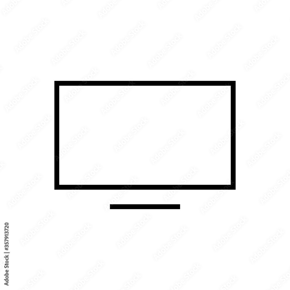 Tv outline icon. Symbol, logo illustration for mobile concept and web design. Tv outline icon. Symbol, logo illustration for mobile concept and web design.