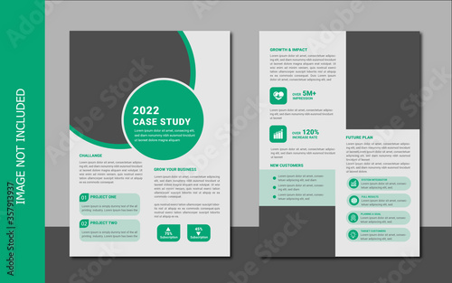 case study template with minimal design	