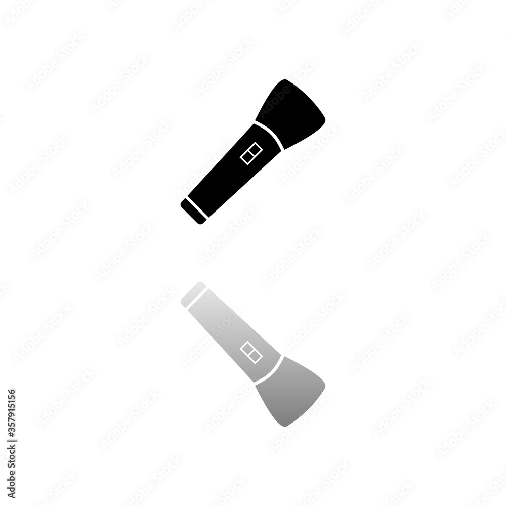 Flashlight icon flat Flashlight icon flat