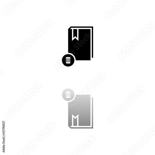 Book icon flat