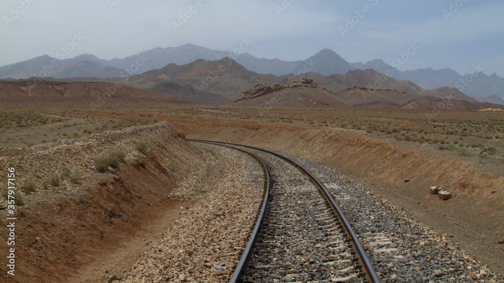 railway in the desert