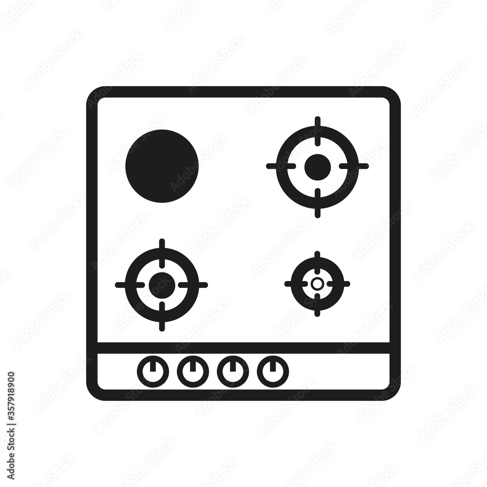 gas hob icon. gas hob vector design gas hob icon. gas hob vector design