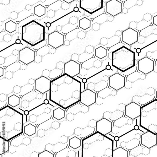 black and white hexagon backgrounds