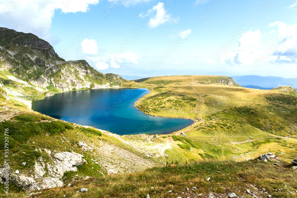 Landscape with The Kidney Lake, Rila Mountain, Bulgaria