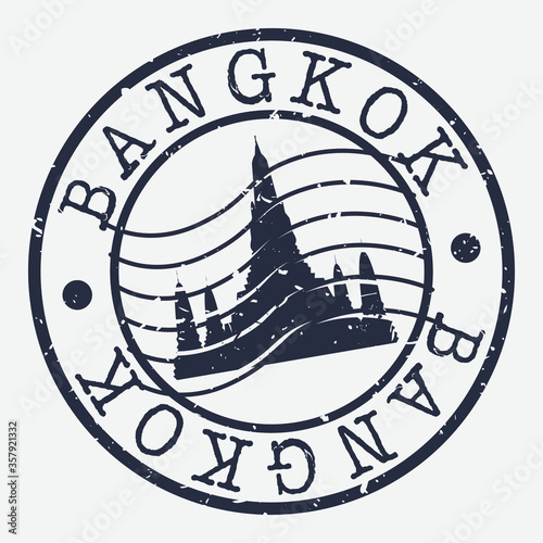 Photography Bangkok Thailand Stamp Postal