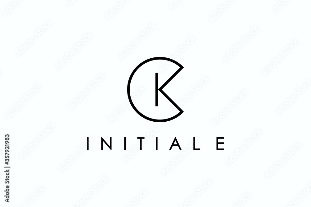 Abstract Initial Letter C and K Linked Logo. Geometric Linear Style isolated on White Background. Usable for Business and Branding Logos. Flat Vector Logo Design Template Element. Abstract Initial Letter C and K Linked Logo. Geometric Linear Style isolated on White Background. Usable for Business and Branding Logos. Flat Vector Logo Design Template Element.