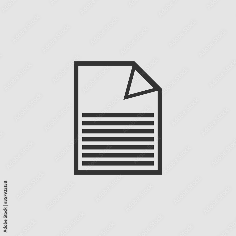 Document icon flat. Document icon flat.