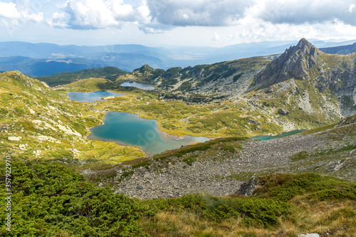 Panorama of The Seven Rila Lakes, Rila Mountain,  Bulgaria © Stoyan Haytov