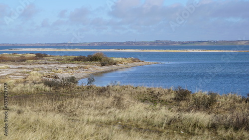 a water view in Agger Tange in Denmark  March