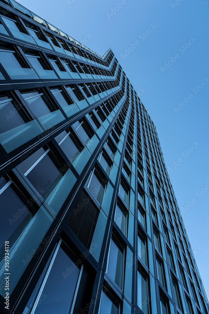 modern office building with blue sky