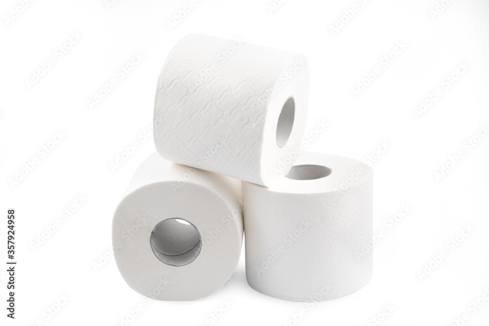 Roll of toilet paper, tissue for use in the toilet room, used for cleaning the dirt in the bathroom isolated on the white background. Roll of toilet paper, tissue for use in the toilet room, used for cleaning the dirt in the bathroom isolated on the white background.