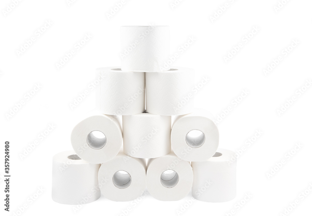 Roll of toilet paper, tissue for use in the toilet room, used for cleaning the dirt in the bathroom isolated on the white background. Roll of toilet paper, tissue for use in the toilet room, used for cleaning the dirt in the bathroom isolated on the white background.