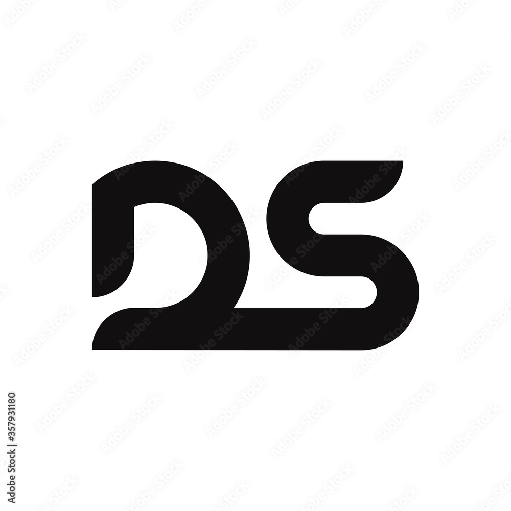 DS Letter Logo Design With Simple style DS Letter Logo Design With Simple style