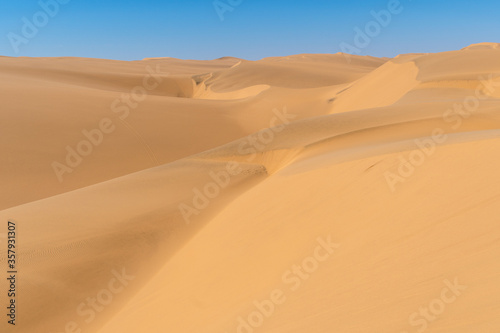 Sand dunes at Sandwich Harbour, Namibia © rattobondo