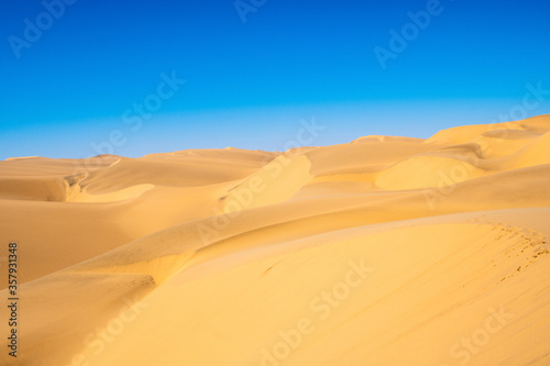 Sand dunes at Sandwich Harbour, Namibia © rattobondo
