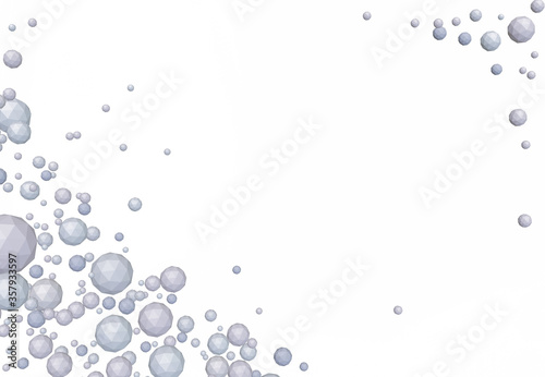 minimalistic geometric icosphere background 3d-rendering