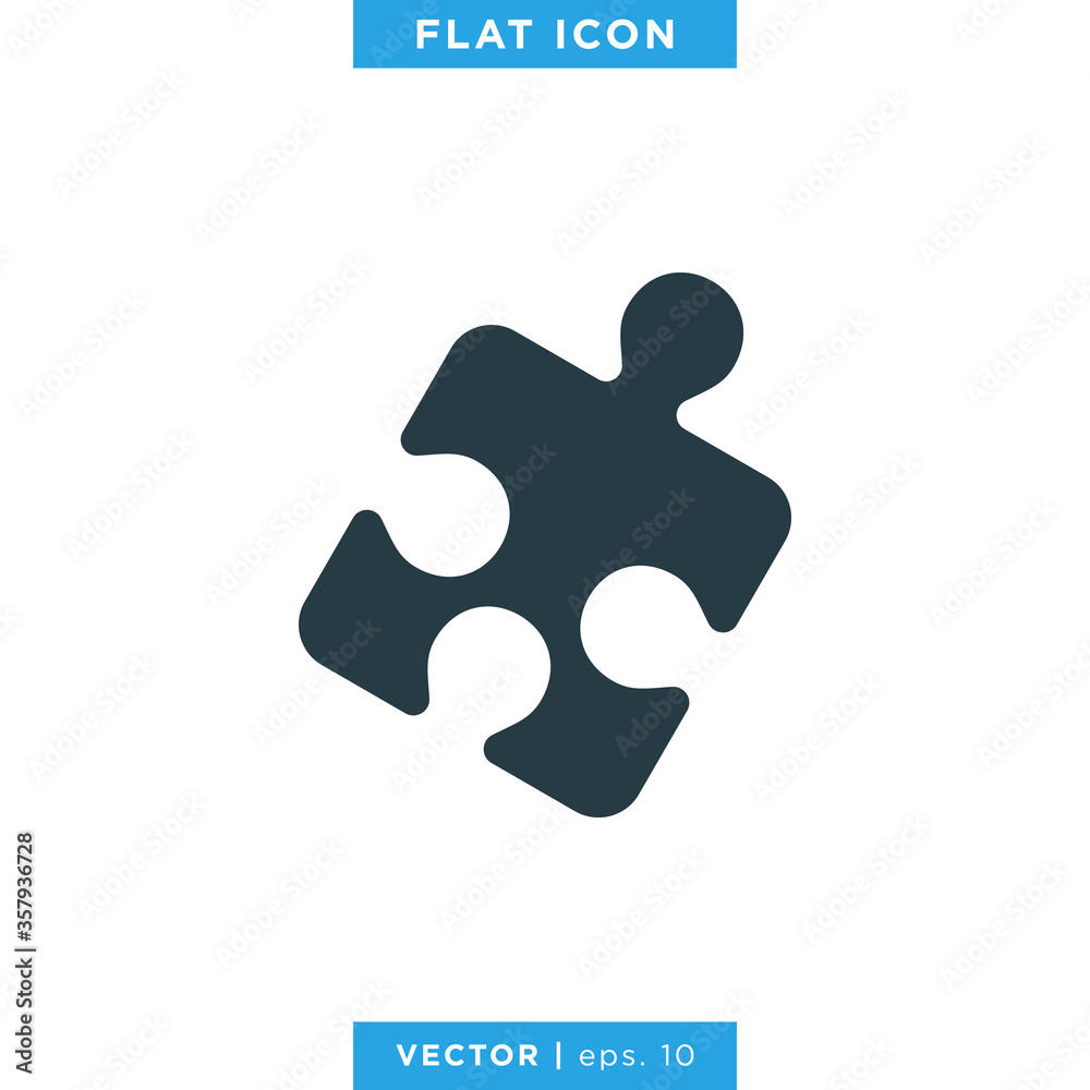 Puzzle icon design template