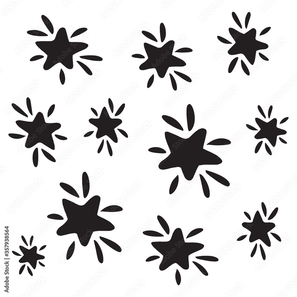 Fototapeta premium Modern Geometric Star Pattern. Vector Star Pattern Background