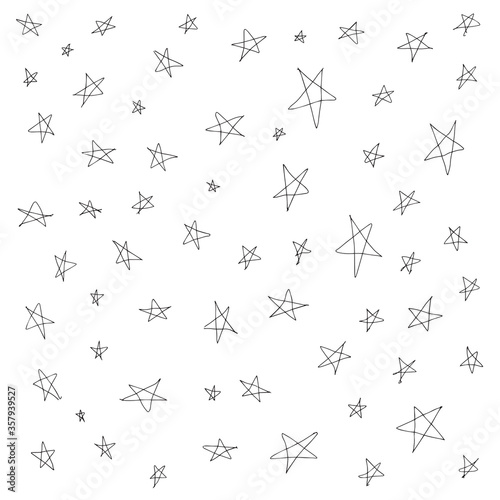 Modern Geometric Star Pattern. Vector Star Pattern Background