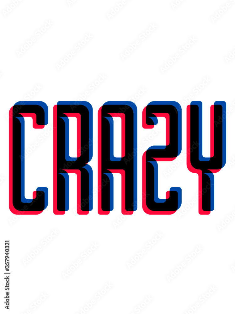 3D Crazy Logo Effeckt Charakter laut