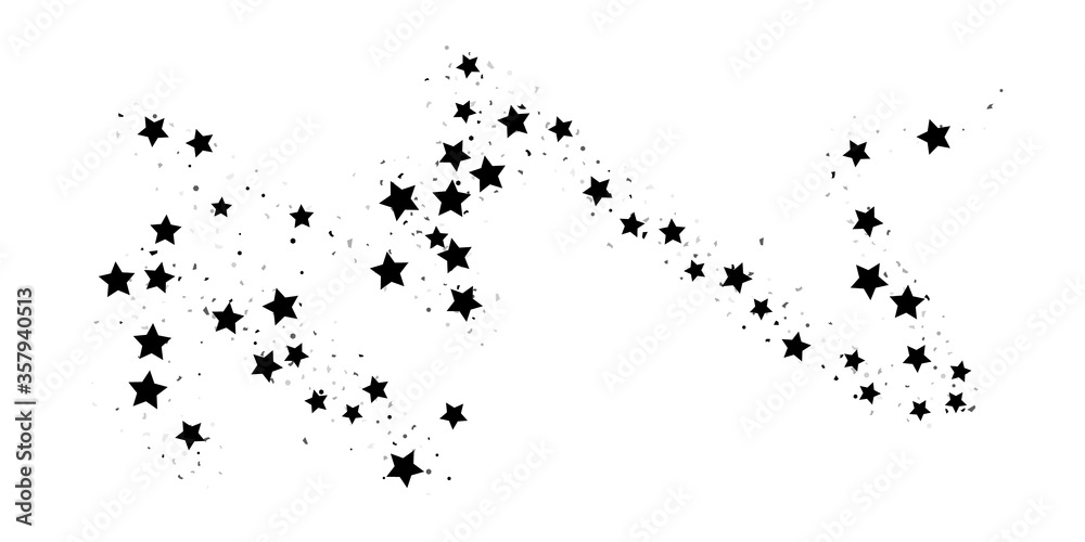 Fototapeta premium Confetti stars.