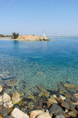 Coastline of Nea Poteidaia,  Chalkidiki, Greece photo