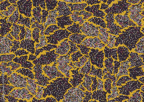 Bold abstracted leopard skin seamless pattern design. Jaguar, leopard, cheetah, panther animal print. Seamless camouflage
