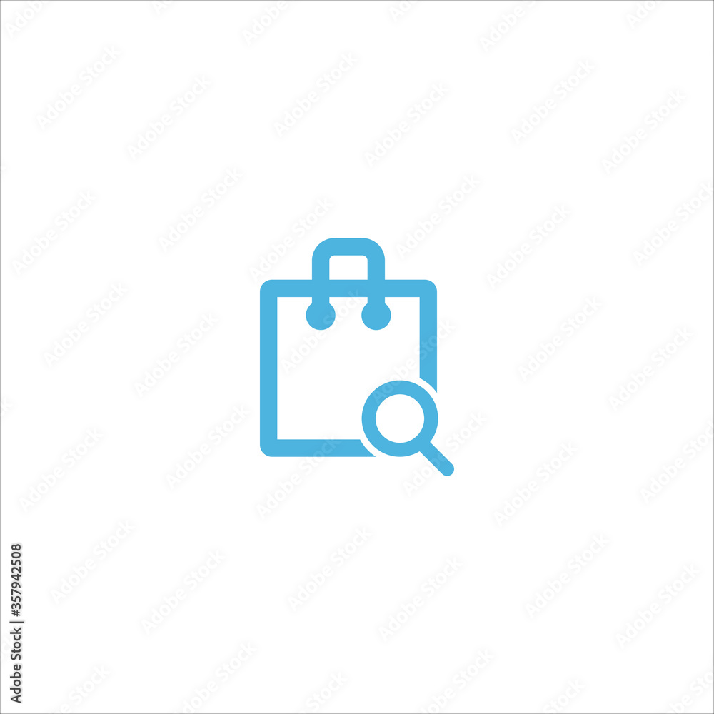 shopping bag icon flat vector logo design trendy shopping bag icon flat vector logo design trendy