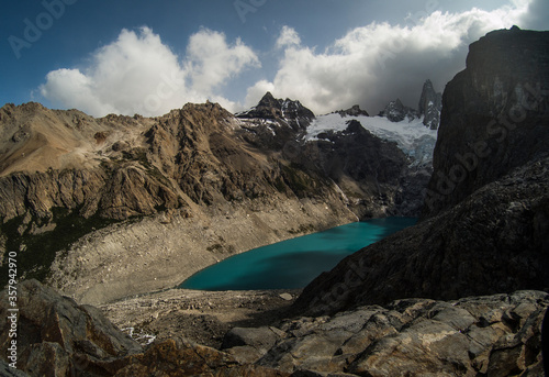 Turquoise lagoon in heaven - Argentina Patagonia mountains