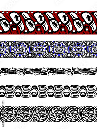 abstract background native north american set
