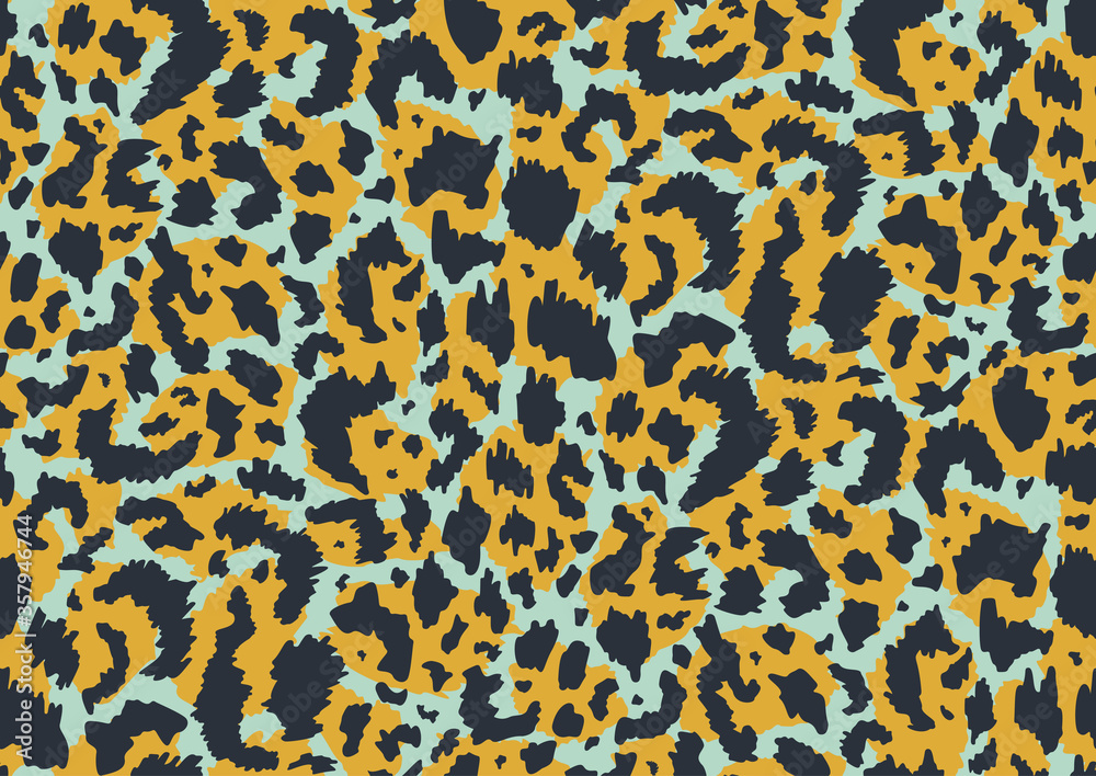 Bold abstracted leopard skin seamless pattern design. Jaguar, leopard, cheetah, panther animal print. Seamless camouflage Bold abstracted leopard skin seamless pattern design. Jaguar, leopard, cheetah, panther animal print. Seamless camouflage