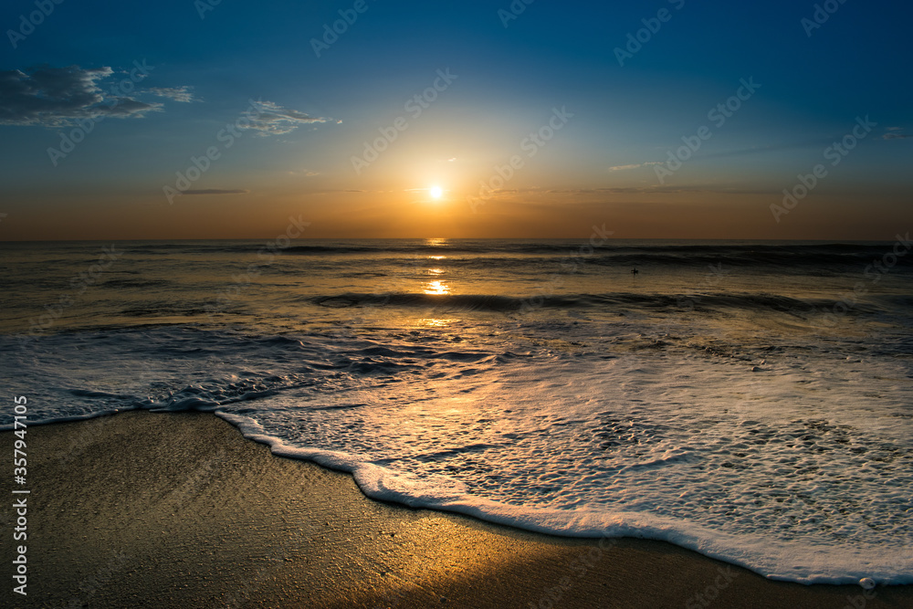sunrise over the beach
