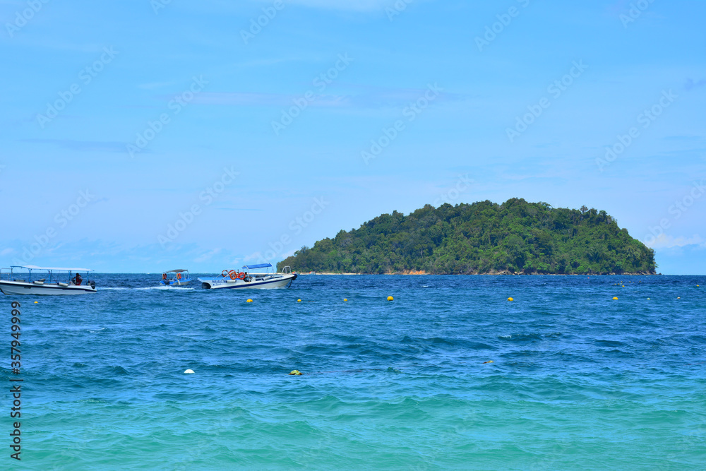 Mamutik island in Sabah, Malaysia