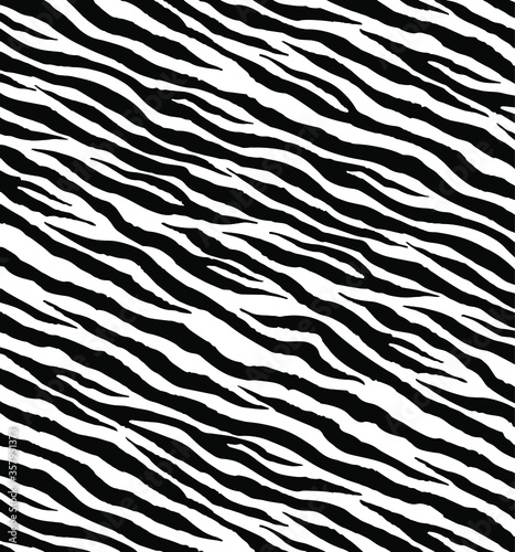 Seamless zebra pattern, animal print.