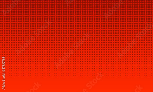 Dots background, pop art illustration, comic style, red