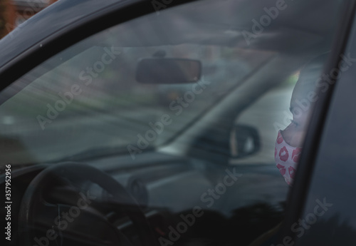 Fototapeta Naklejka Na Ścianę i Meble -  driving through the car