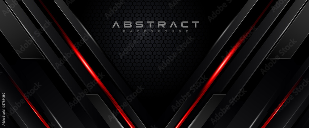 geometric shape futuristic technology red black motion line abstract background. geometric shape futuristic technology red black motion line abstract background.