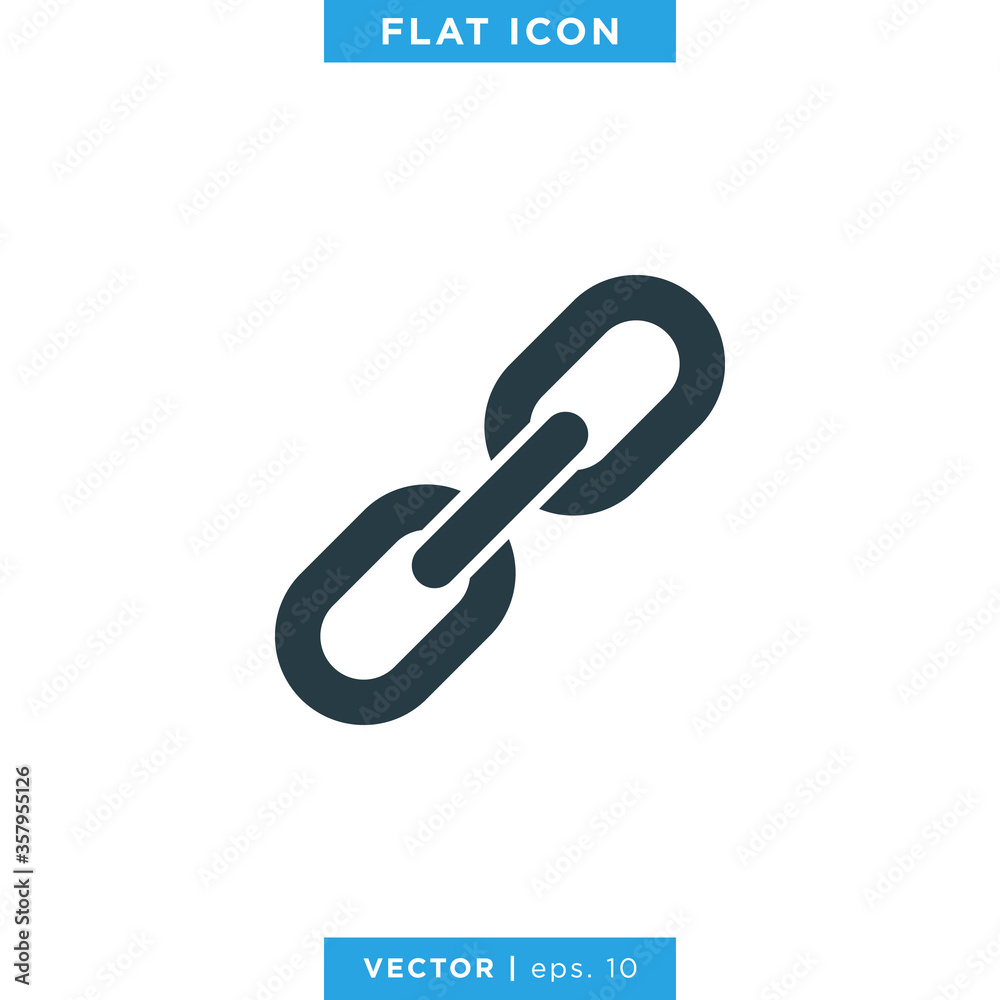 Chain icon design template