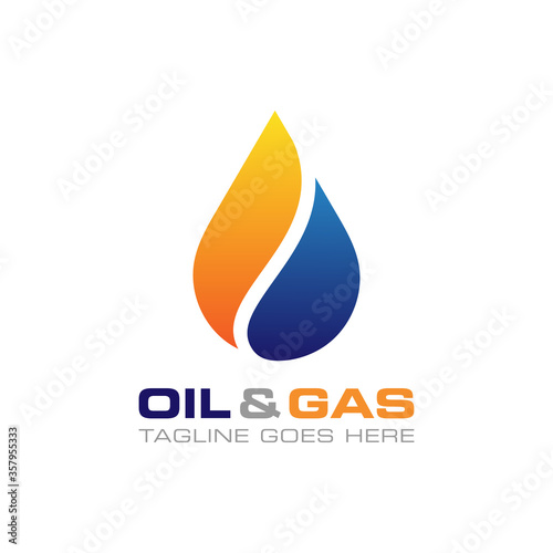 Oil and Gas company logo design template