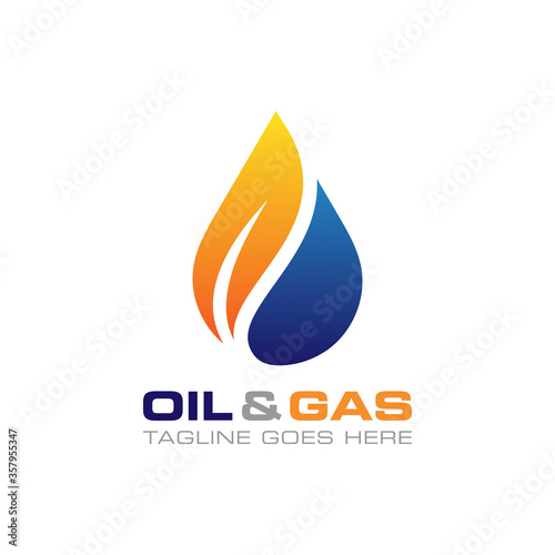 Oil and Gas company logo design template