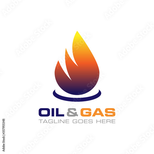 Oil and Gas company logo design template